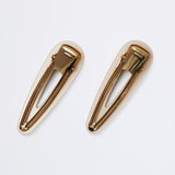 Crystal Teardrop Clip in Pistachio Cream