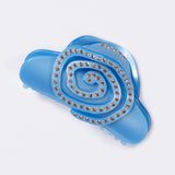 Crystal Rose Claw in Denim