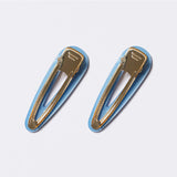 Crystal Teardrop Clip in Denim