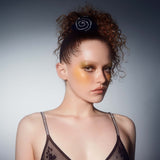 Crystal Rose Claw in Noir