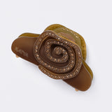 Crystal Rose Claw in Mocha