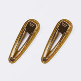 Crystal Teardrop Clip in Mocha