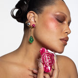 Crystal Rose Claw in Pink Punch