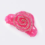 Crystal Rose Claw in Pink Punch