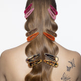 Crystal Teardrop Clip in Tiger's Eye