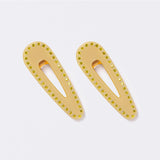 Crystal Teardrop Clip in Canary