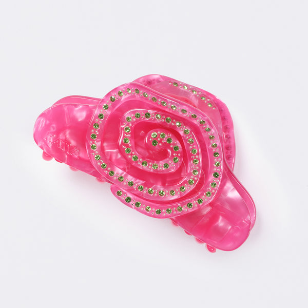 Crystal Rose Claw in Pink Punch